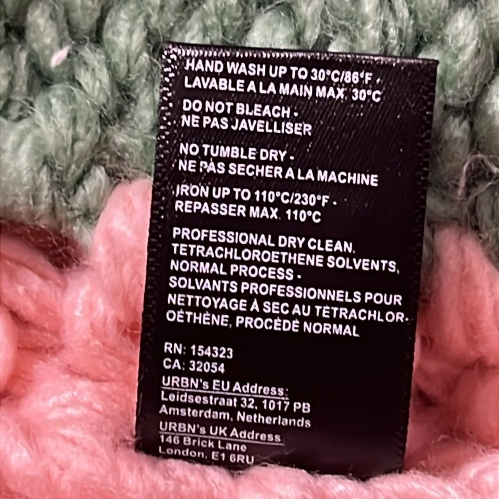 Anthropologie‎ Women One size Chunky Knit Oversized Open Cardigan Color Block
